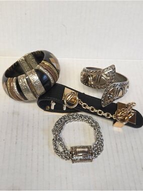 4-piece Mixed Media Bracelet Lot